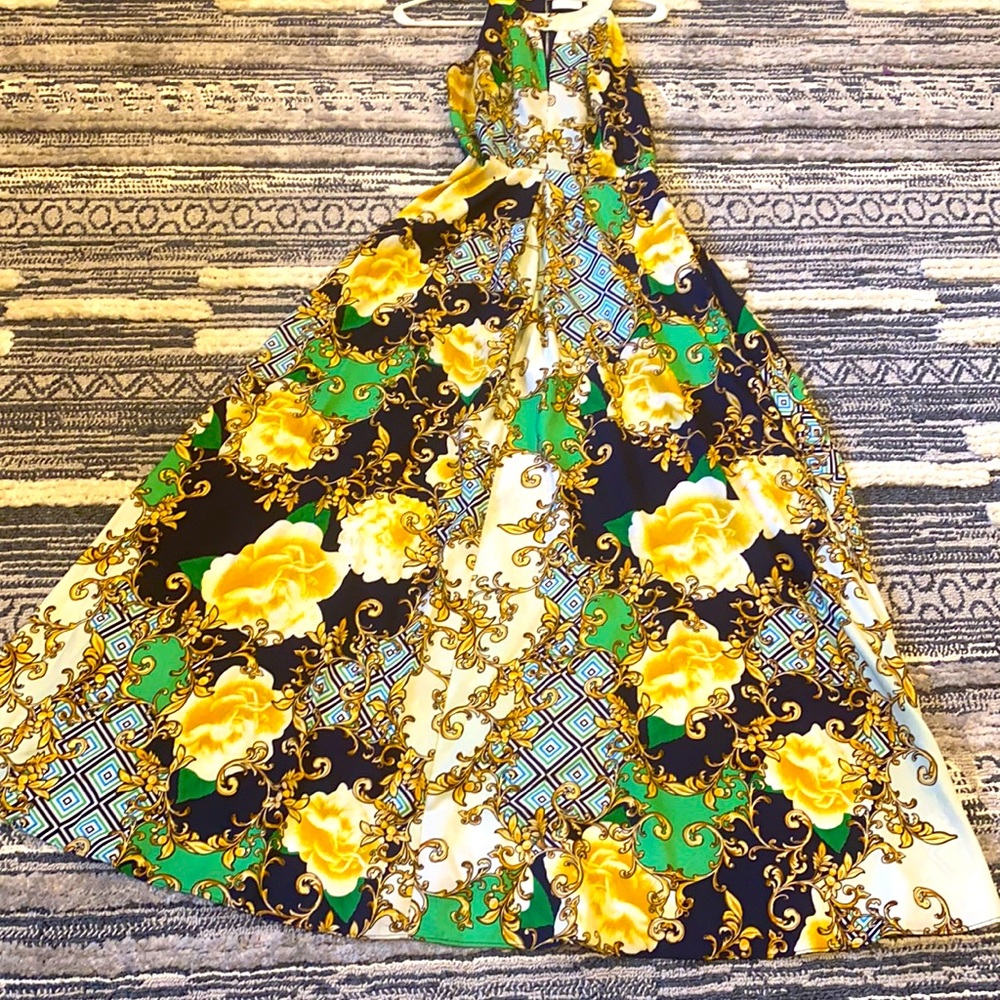 Flower maxi dress
